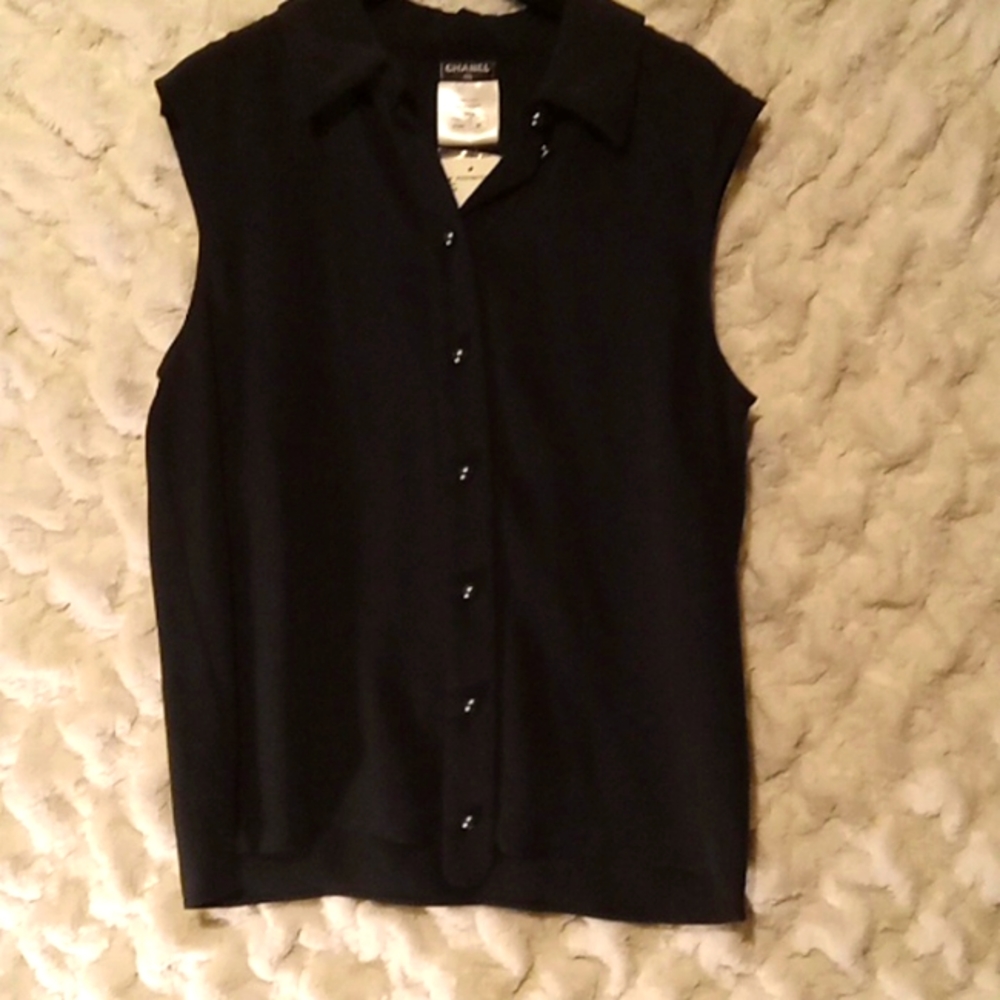 Chanel Black Blouse